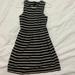 Madewell Dresses | Madewell - Black With White Pinstripe Linen Dress - Xs | Color: Black/White | Size: Xs