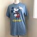Disney Shirts | Disney Mickey Mouse T-Shirt Light Blue Medium Retro Feel | Color: Blue/Red | Size: M