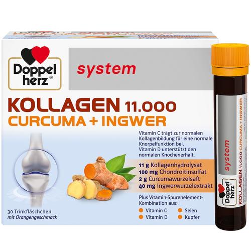 Doppelherz – Kollagen 11.000 Curcuma+Ingw.system TRA Mineralstoffe 0.75 l