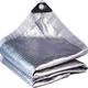 Shade Net,Aluminet Shade Cloth,Aluminium Foil Reflective Thermal Insulation Sun Protection Anti-UV 99% Shade Cloth,For Garden Patio Sun-Block Mesh Pergola Cover Canopy Plant (3x3m/9.8x9.8ft)