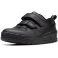 Clarks Palmer Steggy Boys School Shoes 12 Black