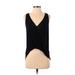 Silence and Noise Tank Top Black Plunge Tops - Women's Size X-Small