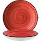 6x Bonna Aura Passion Bloom Teller rund 25cm 130cl 5cm tief Rot Creme Porzellan APSBLM25CK Suppenteller Pasta Speise Geschirr