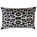 Lumbar Throw Pillow With Down Insert Decorative Tiger Velvet 16x24 in