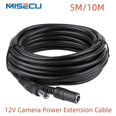 Câble d'extension d'alimentation de caméra de vidéosurveillance connecteur mâle à femelle DC 12V