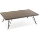 Versa Texas Table basse Table Decoration Salon, 38x120x70cm - marron et noir