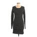 H&M Casual Dress - Bodycon: Black Print Dresses - Women's Size Small