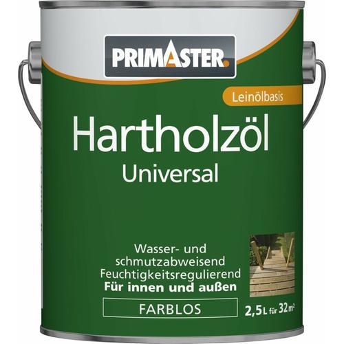 Primaster - Hartholzöl Universal 2,5 l farblos Holzschutz Holzöl