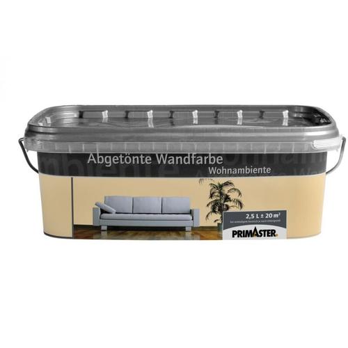 Primaster Wandfarbe Wohnambiente 2,5L Champagner Matt Innenfarbe Deckenfarbe