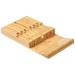 Luigi House In-drawer Bamboo Knife Block – Holder Organizes Up To 12 Knifes & 1 Honing Steel Wood in Brown | 1.8 H x 9 W x 17 D in | Wayfair