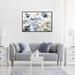 Winston Porter 'Blue Garden Gold' Graphic Art Canvas in White | 30" H x 20" W | Wayfair F74EC79922F248B39DF7C9452C530C9D