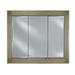Astoria Grand Waldenburg Recessed Framed 3 Door Medicine Cabinet Plastic in Gray | 34 H x 42 W in | Wayfair 2EF7DE744A9C4EF693CE2C5EEEC0C54D