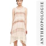 Anthropologie Dresses | Anthropologie Holding Horses Edgewood Swing Midi Dress Xs | Color: Cream/Pink | Size: Xs