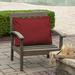 Longshore Tides Dining Chair Outdoor Cushion Cover Polyester in Red/Brown | 0 H x 24 W in | Wayfair 16039C43D8524860AA730318DCB04065