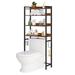 17 Stories Preben 68.3" H x 23.6" W x 9.5"D Freestanding Over-The-Toilet Storage Manufactured Wood in Brown | 68.3 H x 23.6 W x 9.5 D in | Wayfair