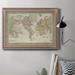 Williston Forge Mitchell"s World Map - Picture Frame Photograph on Canvas Canvas, Solid Wood in Gray/Green | 16 H x 20 W x 2.5 D in | Wayfair