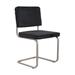 Zuiver Fabric Queen Anne Back Side Chair Upholstered/Fabric in Black | 32 H x 19 W x 19 D in | Wayfair ZUI1100078