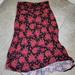 Lularoe Skirts | Lularoe Skirt Stretchy Floral High-Low | Color: Orange/Pink | Size: S