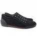 Gucci Shoes | Gucci (38 1/2g) Suede Script Logo Trainer Sneakers | Color: Black | Size: 8.5