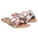 Women's Cuce Tan Pittsburgh Penguins Bow Sandals