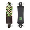 MINORITY Downhill Maple Longboard Skateboard | 40-inch Drop Trough Deck | Made for Cruising Ride (Tropical)