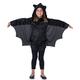 Dress Up America Unisex-Kinder-Fledermaus-Kostüm für Kinder – Mädchen, schwarzer Fledermaus-Overall mit Flügeln – ideal für Rollenspiele und Spaß