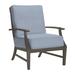 Summer Classics Croquet Patio Chair w/ Cushions in Gray | 37.75 H x 31 W x 35.75 D in | Wayfair 333731+C312H750W750