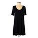 Ann Taylor LOFT Casual Dress - A-Line: Black Solid Dresses - Women's Size X-Small