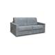 City - Canapé lit Détroit 3 pl microfibre gris matelas 140 28 kg/m3