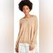Anthropologie Sweaters | Anthropologie Gale Merino Wool Long Sleeve Medium | Color: Tan | Size: M