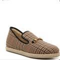 Gucci Shoes | Gucci Men's Fria Plaid Horsebit Fur Loafer Shoes Size 9 | Color: Brown/Tan | Size: 9