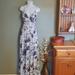 Anthropologie Dresses | Anthropologie Astr The Label Tie Back Maxi Dress | Color: Gray/White | Size: Xs