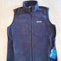 Columbia Jackets & Coats | Columbia Mens Blue Fleece Vest In Medium Nwt | Color: Blue | Size: M