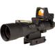 Trijicon Compact Dual Illuminated Q-LOC ACOG/RMR Scope 3x30 mm Amber Horseshoe Dot Reticle Matte Black 400395