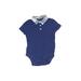 Baby Gap Short Sleeve Onesie: Blue Bottoms - Kids Boy's Size 18