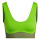 Adidas Women's IVP Knit Bra Sports, semi solar Slime/wild Pine, S