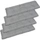 Superkissen24. Set of 4 Large Garden Bench Seat Cushion Seat Pad - 120x38x7 cm - Seat cover for Garden Bench, Garden Swing or Garden Sofa - Outdoor/Indoor Long Bench Pillow - Waterproof - Grey