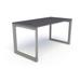 Compel Pivit Reversible Desk Wood/Metal in Gray | 30" H x 72" W x 24" D | Wayfair PIV-OF-7224-GA-SLV-BNDL