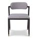 Liang & Eimil Greta Fabric Side Chair Wood/Upholstered in Gray/Black | 31 H x 21 W x 25 D in | Wayfair LIAJY-DCH-5010