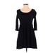 Urban Renewal Casual Dress - A-Line: Black Print Dresses - Women's Size Small