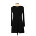 ASOS Casual Dress - A-Line: Black Solid Dresses - Women's Size 4