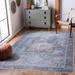 Pays 2'7" x 10' Traditional Washable Updated Traditional Silver/Royal Denim/Slate/Dark Gray/Multi Brown/Sky Blue/Antrasit/Gray Washable Runner - Hauteloom