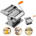 Nudelmaschine Manuell Pastamaschine Pasta Maker Kitchen aid Pasta Maschine Edelstahl für Spaghetti,