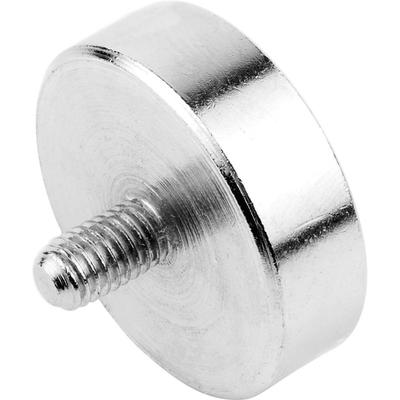 Topfmagnet (Neodymmagnet), Magnet mit Gewindezapfen M5 ø 25mm, vernickelt Image