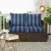 Humble + Haute Preview Capri Outdoor/Indoor Deep Seating Loveseat Pillow and Cushion Set 22.5in x 22.5in x 5in