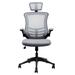 Mobili Modern High-Back Mesh Executive Office Chair with Headrest and Flip-Up Arms