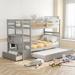Twin Over Twin Bunk Bed with Storage Shelf and Drawer
