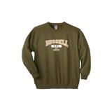 Men's Big & Tall Russell® Crew Sweatshirt by Russell Athletic in Olive Green (Size 3XL)