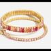 J. Crew Jewelry | J Crew Ombre Pink Baguette Stretch Bracelet Set | Color: Pink | Size: Os