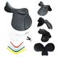 Wonder Wish General Purpose Saddle- Self Adjusting Changeable Gullet Synthetic All Purpose Saddle (16, Black)